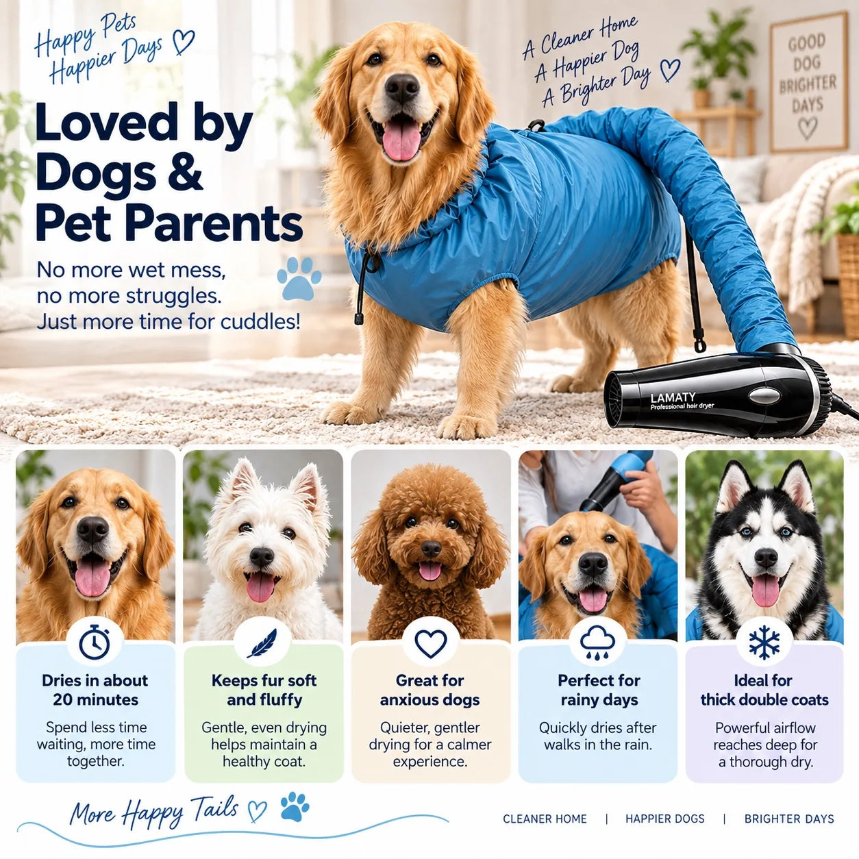 Hands-Free Pet Drying Bag product image 4