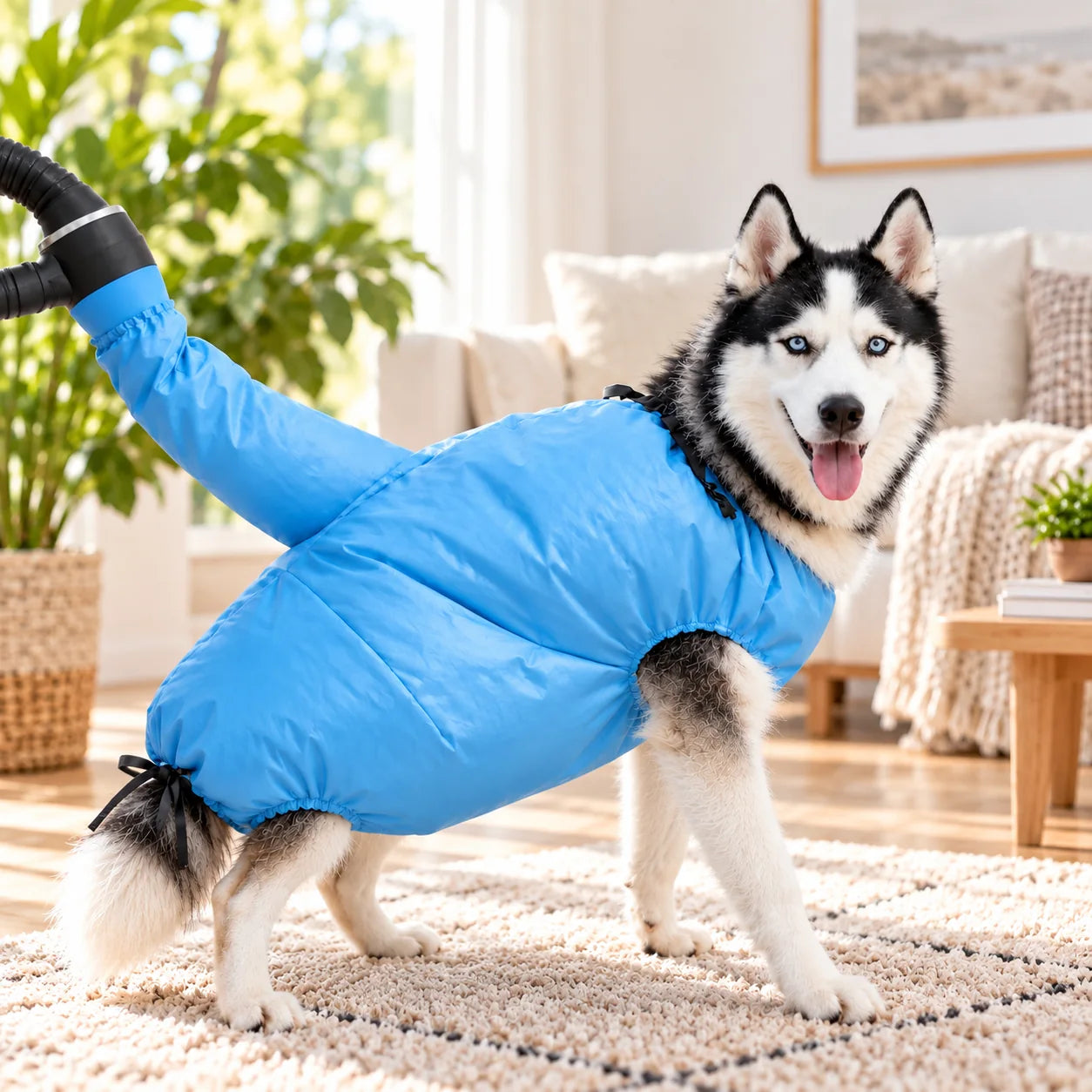 Hands-Free Pet Drying Bag