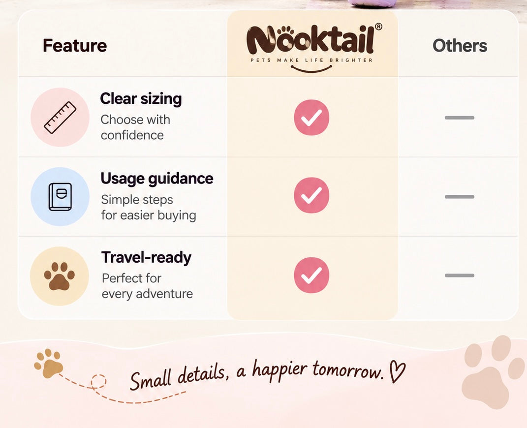 Nooktail drying bag feature comparison